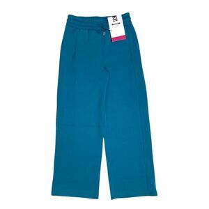 Turquoise - Member's Mark Girls Sandwash Wide Leg Pant, Brushed Fabric, Adjustab